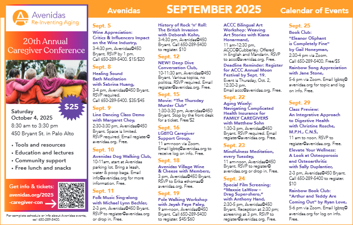 Avenidas September 2025 Activities